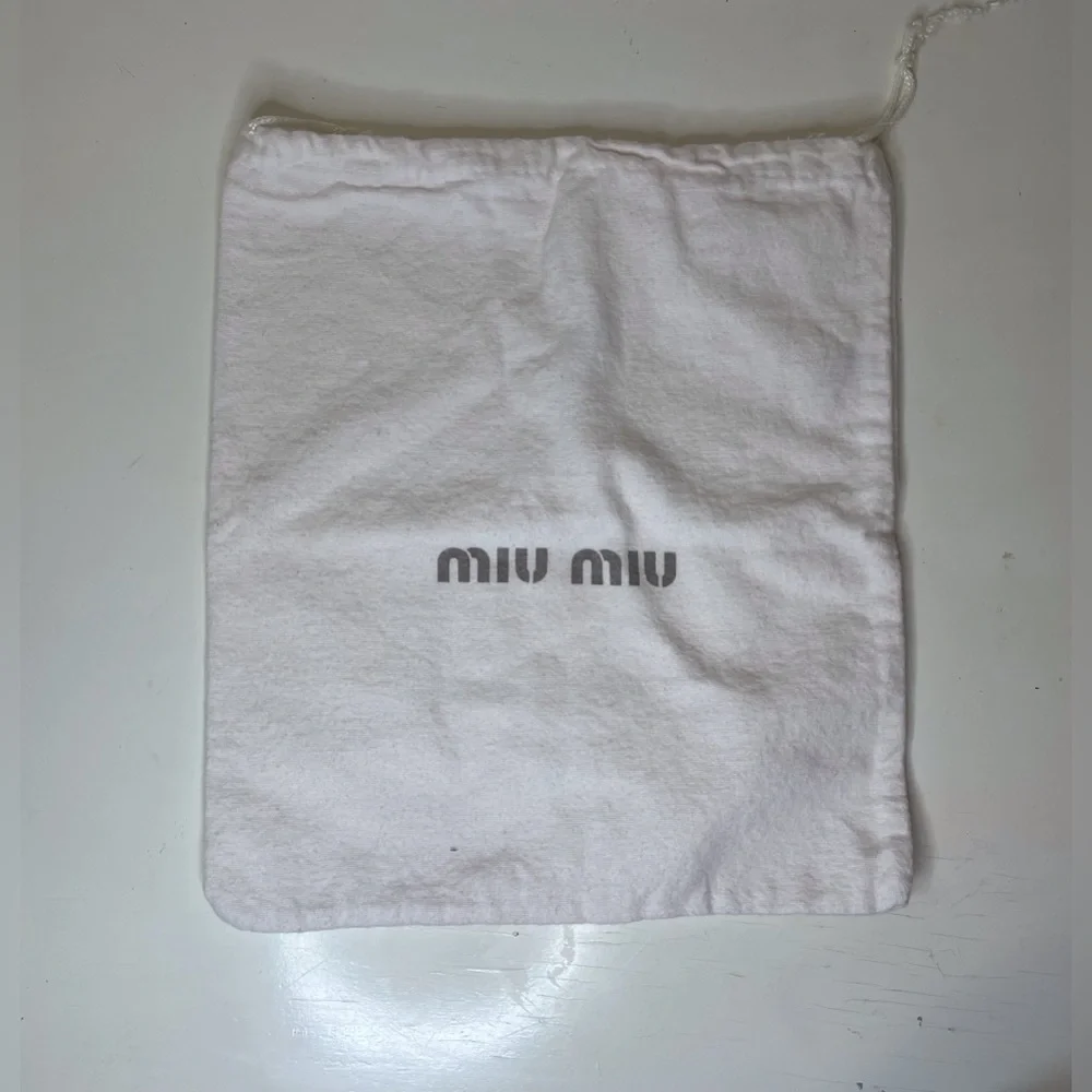 Miu Miu Cream Dust Bags 9,5”x‎ 10,5”